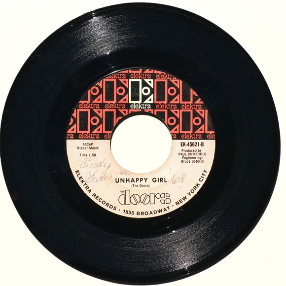 The Doors People Are Strange/Unhappy Girl 45 rpm Vinyl 7" Single Record EK-45621 - Picture 2 of 9